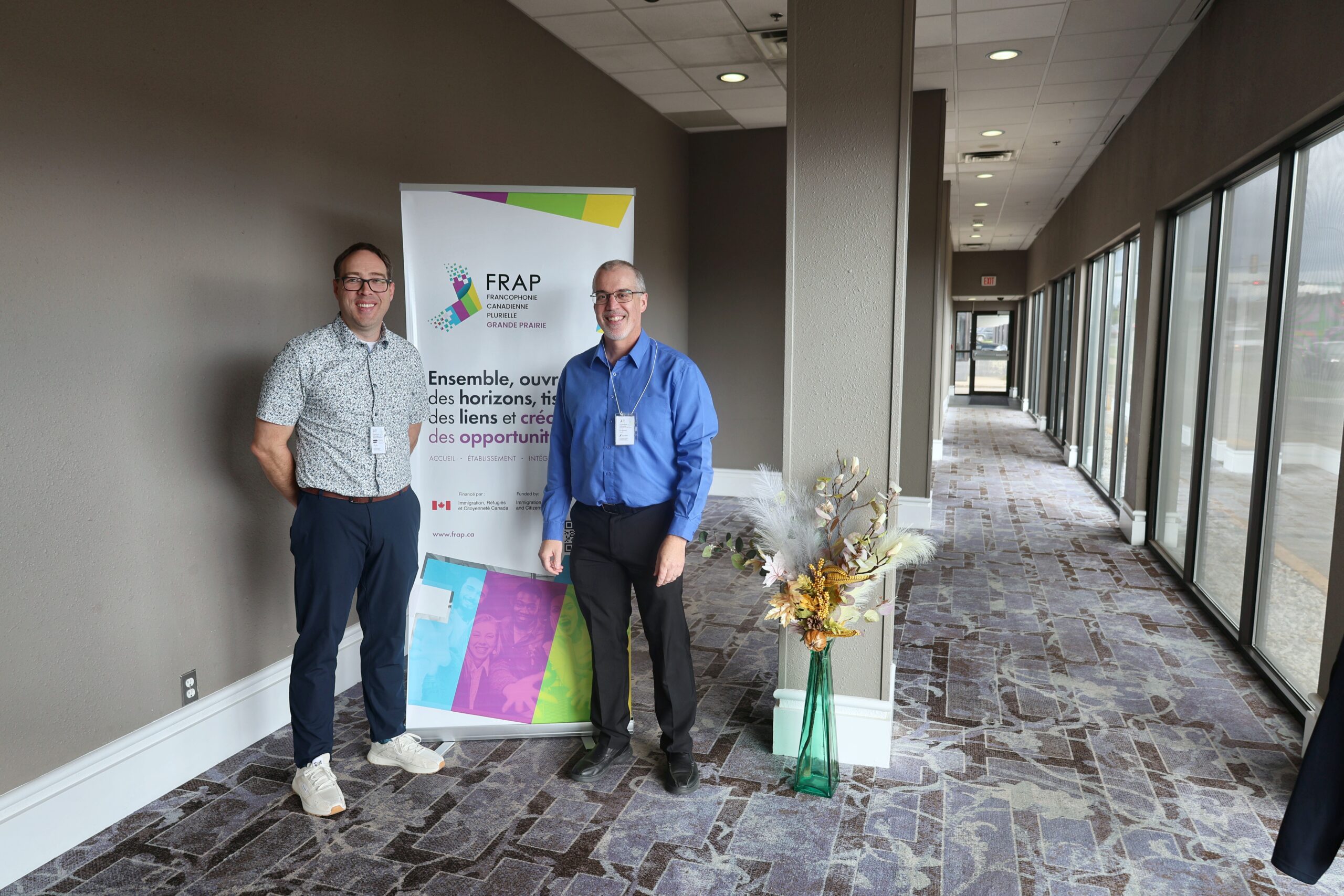 Partenaires réunis à l’occasion de l’ouverture officielle du bureau de la FRAP à Grande Prairie